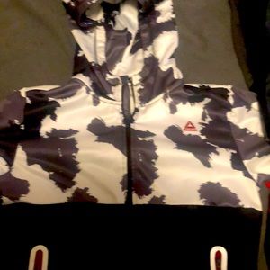 Reebok black and white hoodie